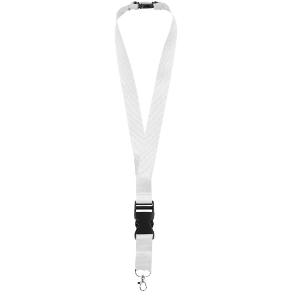 Lanyard with safety breakaway
