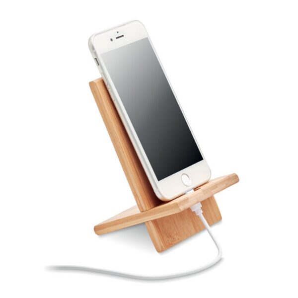 Bamboo phone stand holder